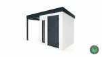 Gartenhaus GARDEON 2000 x 2100 mm mit Überdachung 2000 x 2100 mm - Image 3