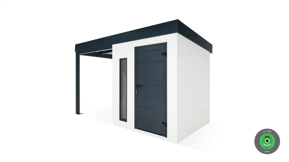 Gartenhaus GARDEON 2000 x 2100 mm mit Überdachung 2000 x 2100 mm - Image 3