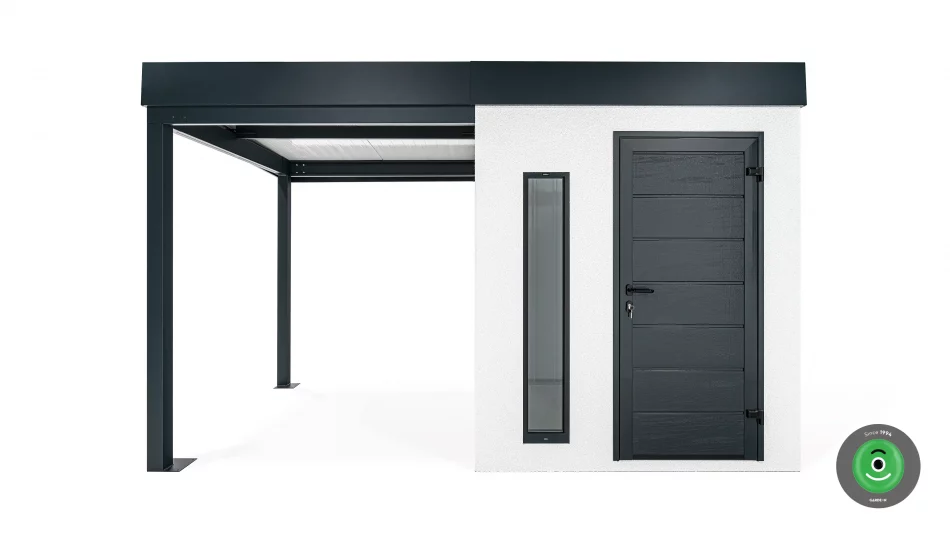 Gartenhaus GARDEON 2000 x 2100 mm mit Überdachung 2000 x 2100 mm - Image 2