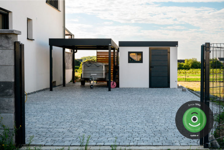 GARDEON záhradný domček s prístreškom