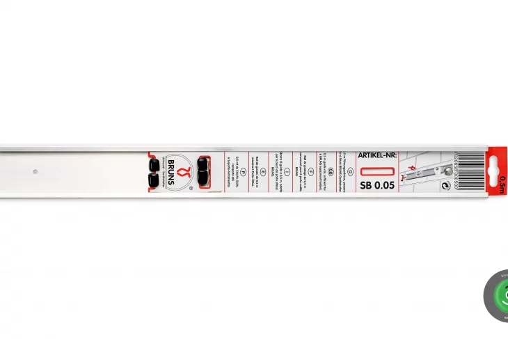 Samostatná hliníková lišta | 500 mm