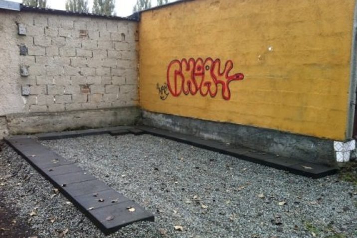 Betonquadern unter die Garage