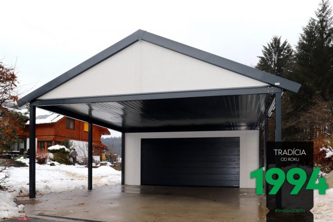 Individualisierte Garage mit Carport GARDEON - inkl. Satteldach