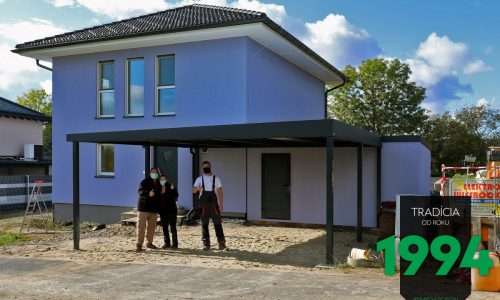 GARDEON Doppelcarport in Spezialfarbe Lila