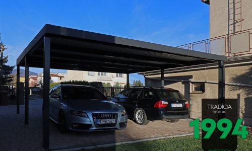 Unisoliertes GARDEON Carport in anthrazit