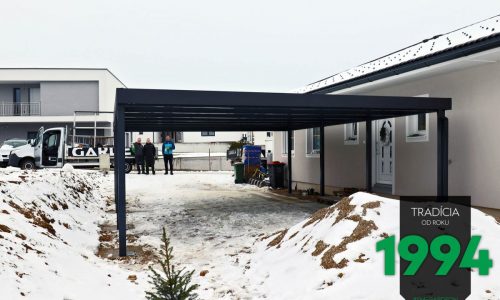 Schlichtes, montiertes Carport von GARDEON - 6 Stützen