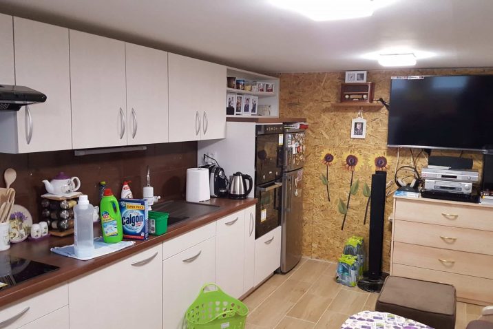 Der Boden im Gartenhaus unseres Kunden