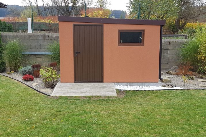 Montiertes Gartenhaus für die Lagerung von Werkzeug GARDEON