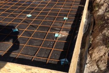 Gittermatten für eine Betonplatte