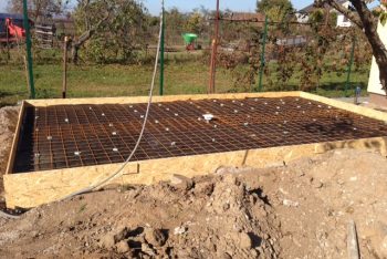 Gittermatten für eine Betonplatte