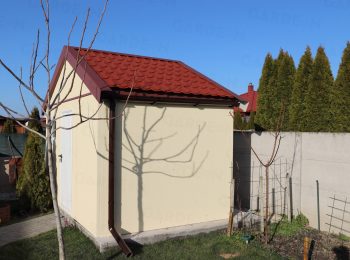Das Gartenhaus von GARDEON mit Satteldach
