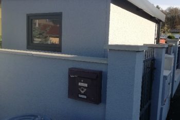 Das reparierte Gartenhäuschen GARDEON nach einem Feuerausbruch