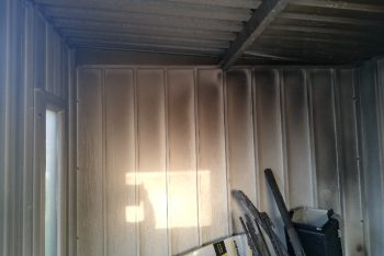 Feuerausbruch in einem Gartenhaus von GARDEON