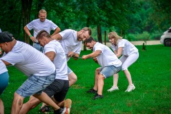 Die Kolleginnen haben keine Angst vorm Seil!