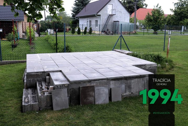 Fundament unter das Gartenhaus von GARDEON