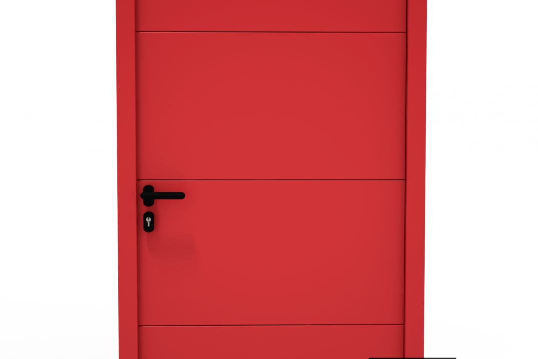 LPU42 Tür in RUBINROT