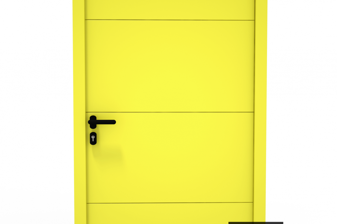 LPU42 Tür in ZITRONENGELB