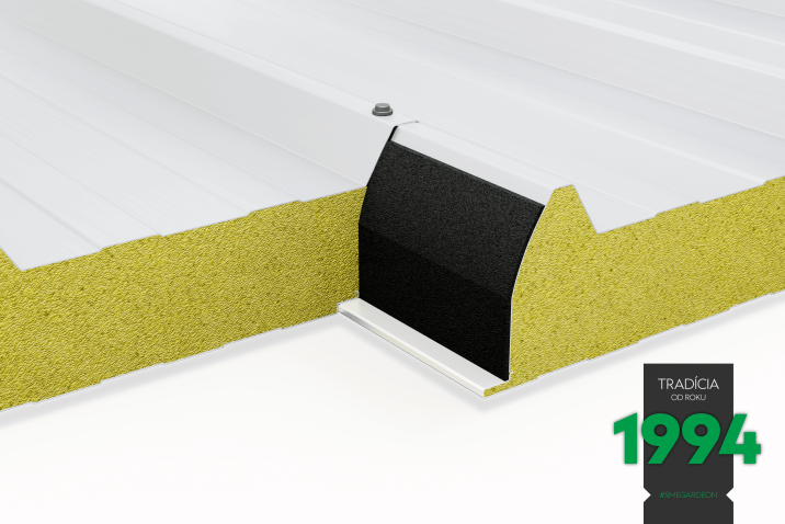 Detail an das isolierte Dach