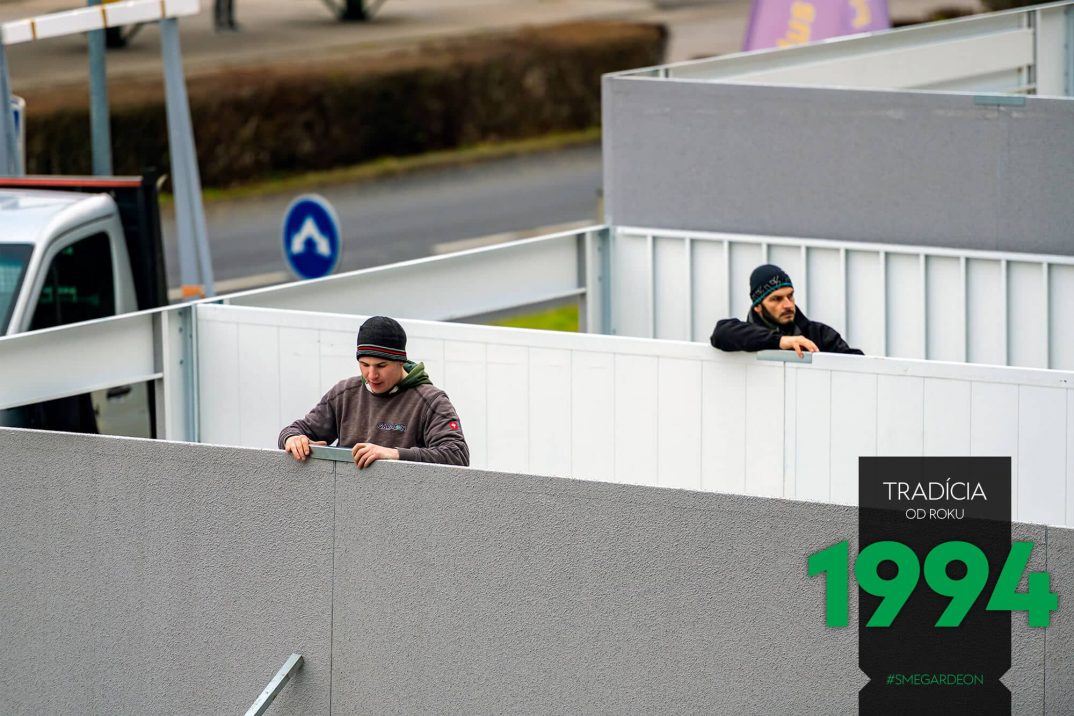 Aufbau der Reihengaragen