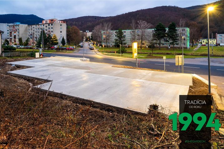 Fundamentplatte für die Reihengaragen