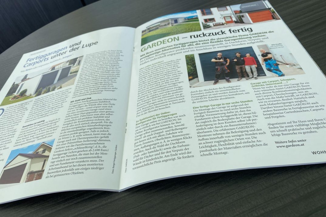 Wohnträume schreibt über GARDEON