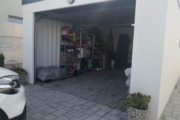 Die offene Garage eines GARDEON Kunden