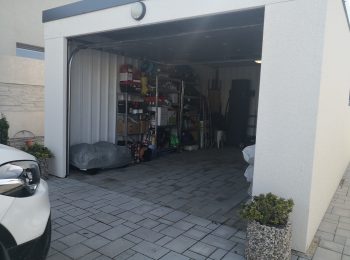 Die offene Garage eines GARDEON Kunden