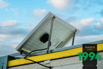 Detailansicht - Solarantrieb aus der Hinterseite