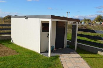 GARDEON Gartenhaus mit einer schmalen Überdachung