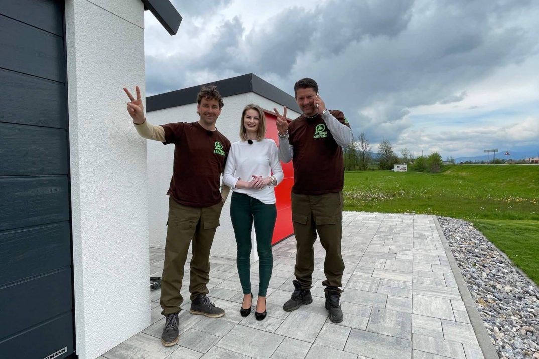 Das TV-Team und unsere GARDEON Mitarbeiterin