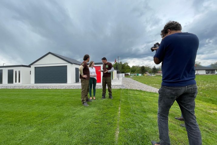 Das TV-Team bei den Dreharbeiten