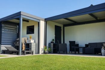 Gartenhütte GARDEON mit 2 Überdachungen