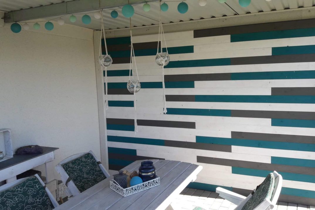 Der Blick unter die Überdachung GARDEON