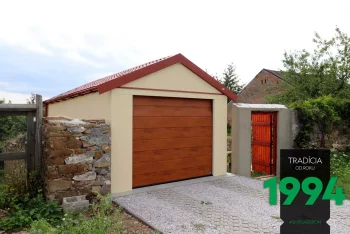 GARDEON Einzelgarage mit Satteldach und elektrischem Tor