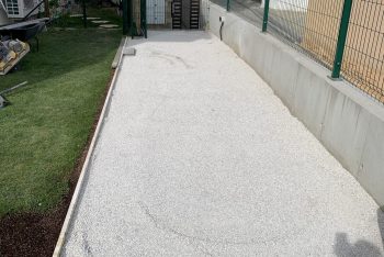 Vorbereitung für eine Pflasterung