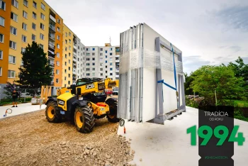 Reihengarage - die Montage im Westen Slowakeis