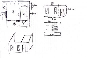 Zeichnung vom Kunden - Geräteraum