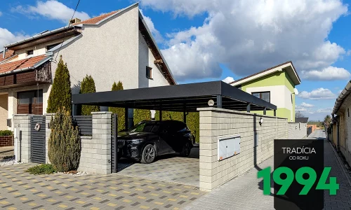 Großes GARDEON Carport in Anthrazit