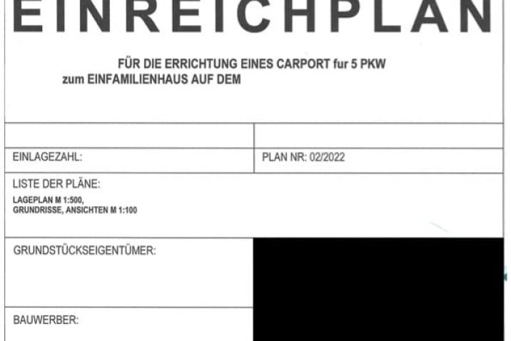 Beispiel - Einreichplan GARDEON