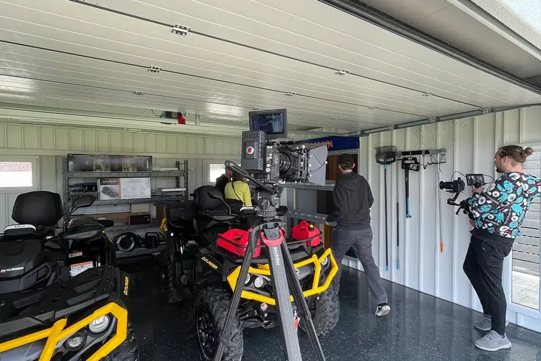 Videodreh in der Garage