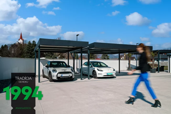 Die modernen GARDEON Carports mit hineingerückten Stützen