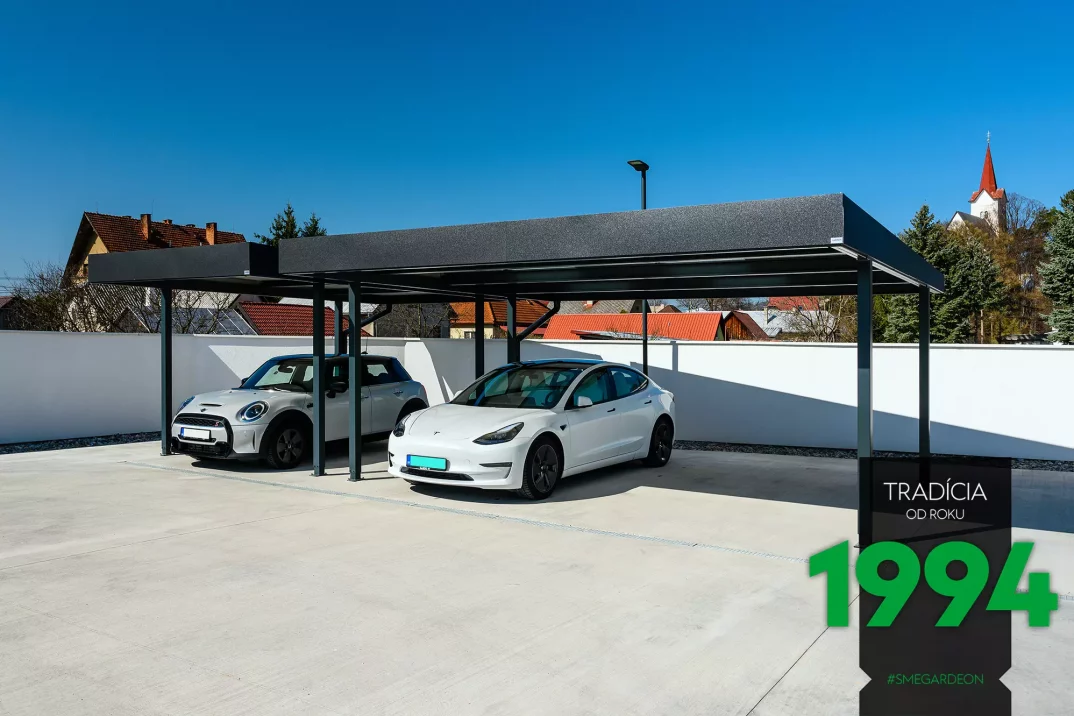 Moderne GARDEON Carports mit hineingerückten Stützen