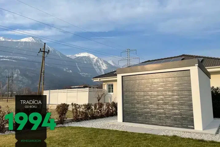 GARDEON Gartenhaus mit Sektionaltor in der Schweiz