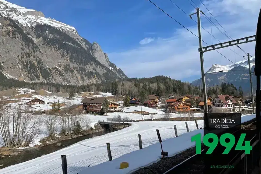 Zugfahrt mit dem Van in der Schweiz