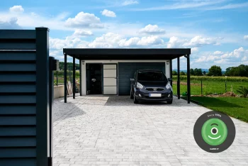 Garage mit carport