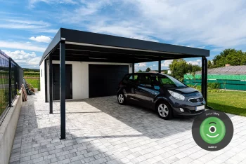 Garage mit Carport