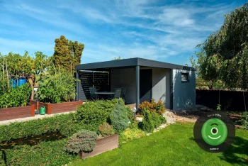 Gartenhaus mit carport