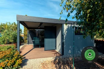 Gartenhaus mit carport