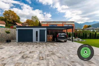 Fertiggarage GARDEON mit einem Tor von Hörmann