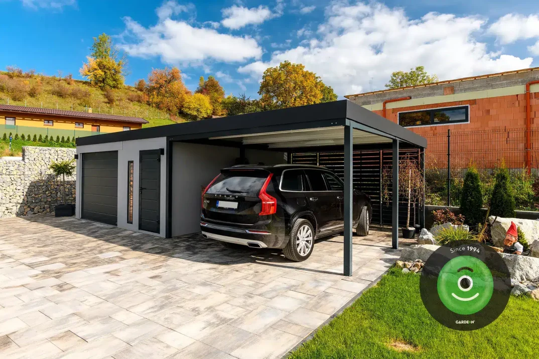 Fertiggarage GARDEON mit einem Tor von Hörmann